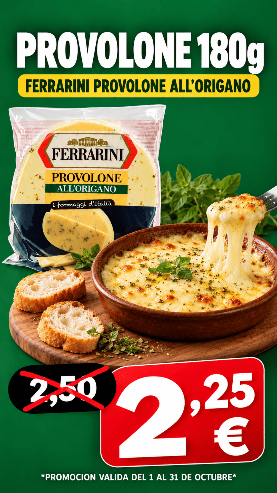 Provolone Ferrarini 180 g, 2,25 €