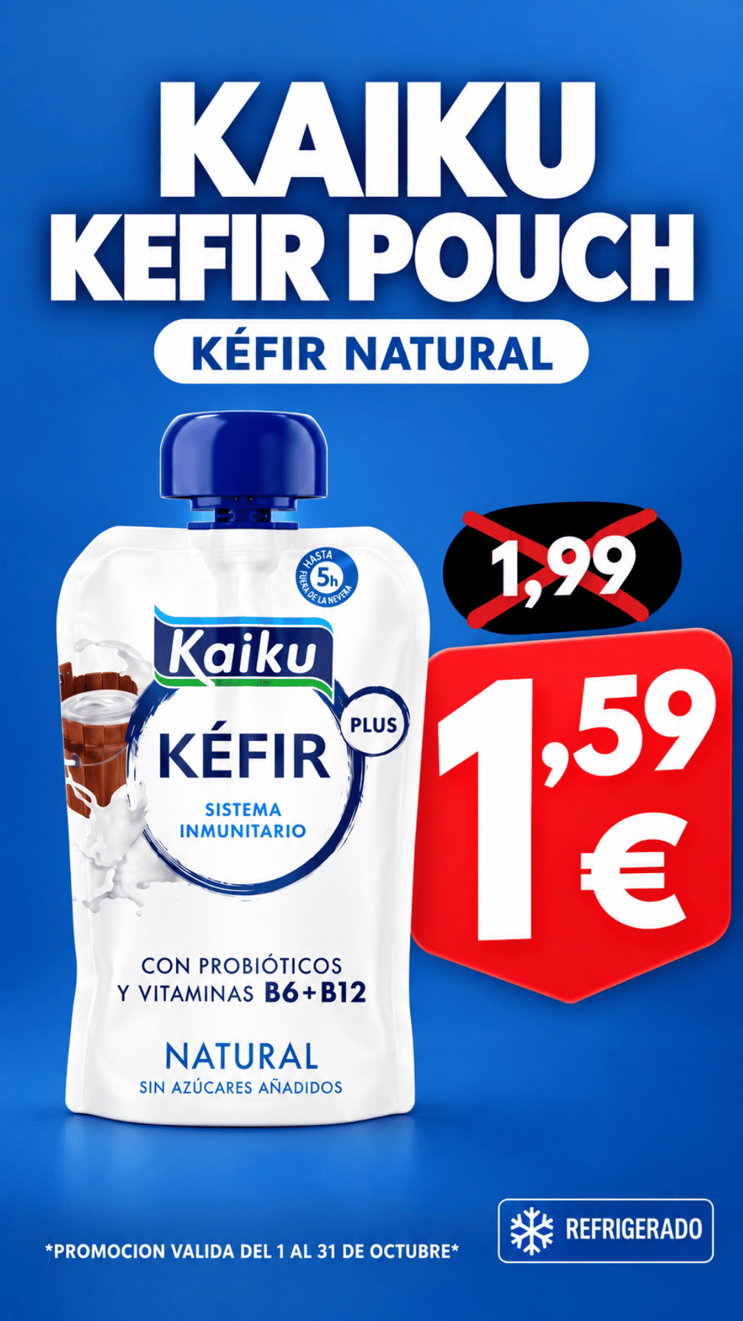 Kéfir Pouch natural Kaiku, 1,59 €