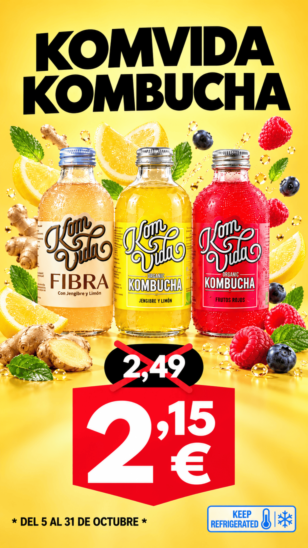 Kombucha Komvida, 2,15 €